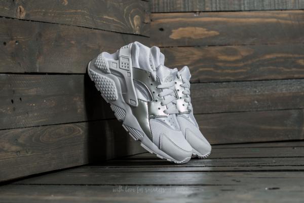 Nike Huarache Run (GS) White/ Metallic Silver