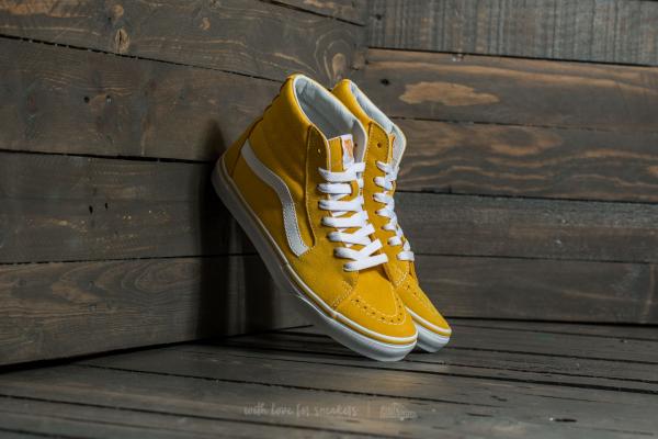 Vans Sk8-Hi (Suede/Canvas) Spectra Yellow/ True White