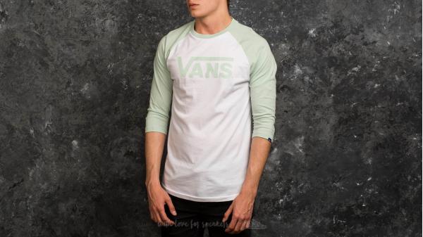 Vans Classic Raglan Tee White-Split Green