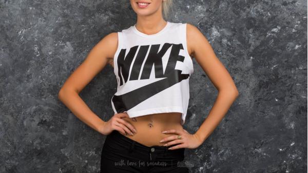 Nike Sportswear Essential Crop Tank White/ Black