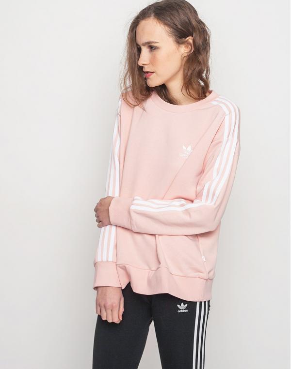 Mikina Adidas Originals 3-Stripes A-Line Vapour Pink