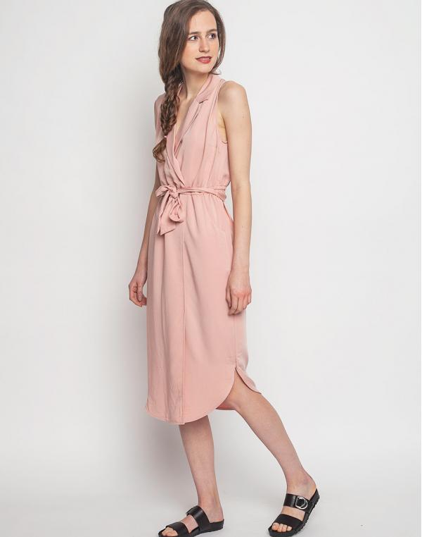 Šaty Ichi Corinna Mahogany Rose