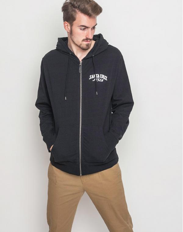Mikina Santa Cruz HQ Zip black