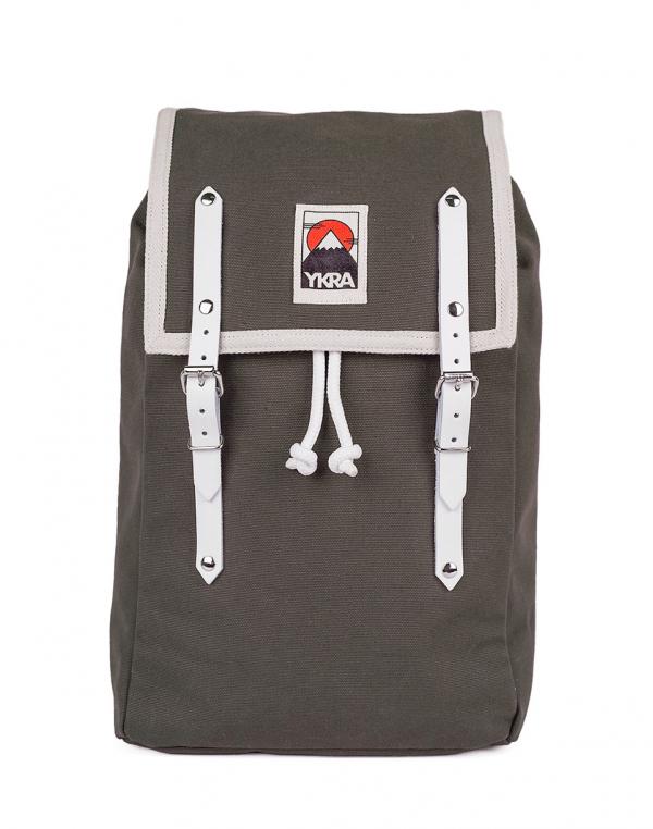 Batoh YKRA Matra Mini White Leather Straps Khaki