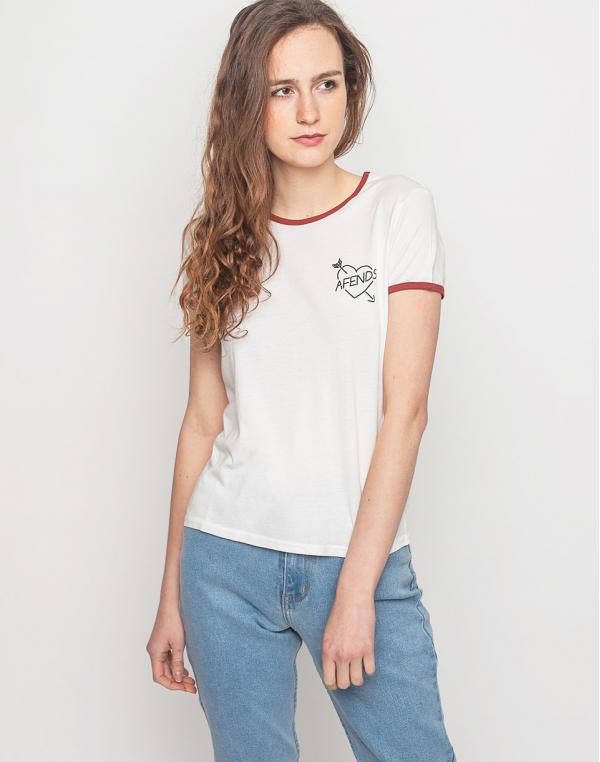 Logo tee Afends Mom Natural & Brick