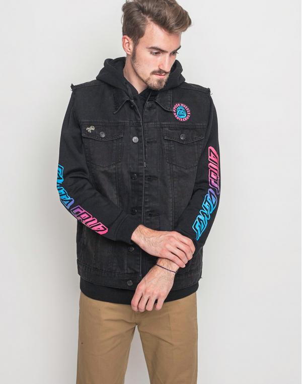 Bunda Santa Cruz Patched Vest BLACK