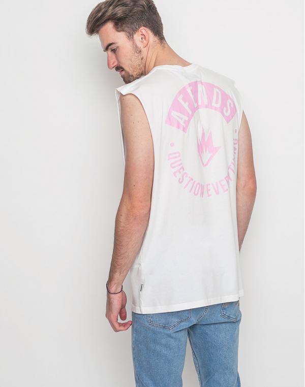 Logo tee Afends Rallod NATURAL