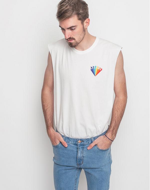 Logo tee Afends Reigns Natural