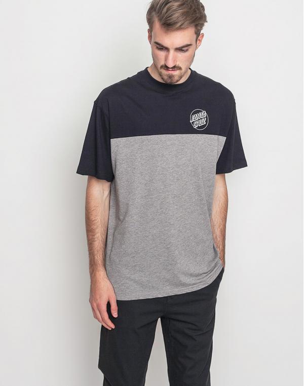 Logo tee Santa Cruz Sideline Panel Black / Concrete