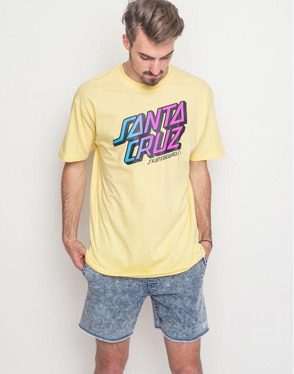Logo tee Santa Cruz Stack Fade Lemon