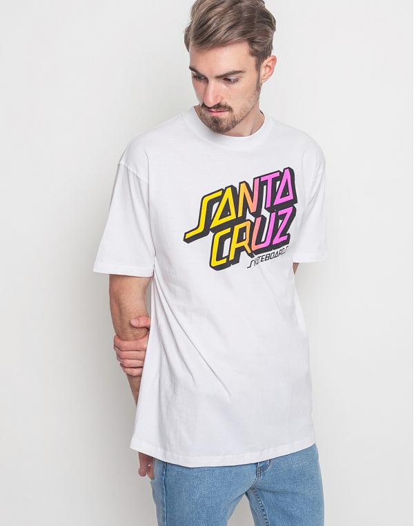 Logo tee Santa Cruz Stack Fade White