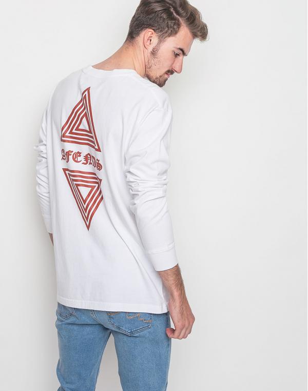 Logo tee Afends Vava White