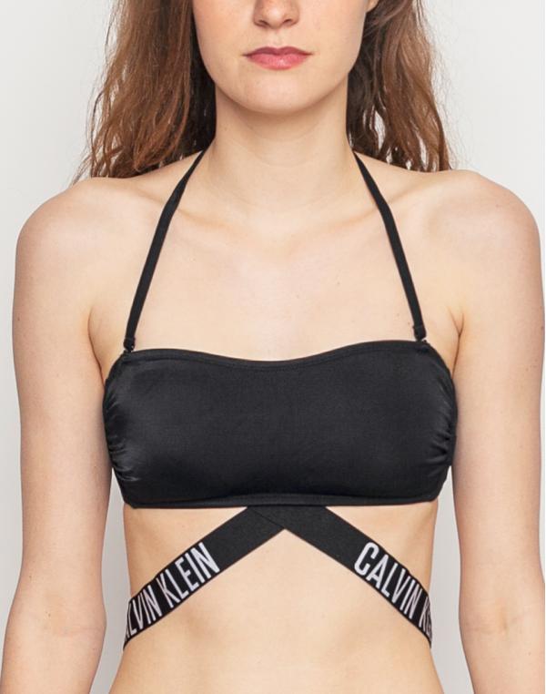 Plavky Calvin Klein X Bandeau RP Black
