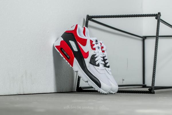 Nike Air Max 90 Mesh (GS) White/ University Red-Black