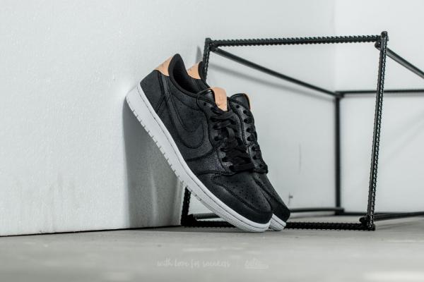 Air Jordan 1 Retro Low OG Premium Black/ Vachetta Tan-White