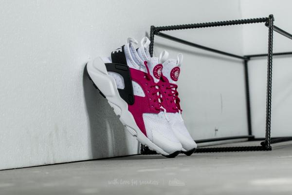 Nike Air Huarache Run Ultra (GS) White/ Sport Fuchsia-Black