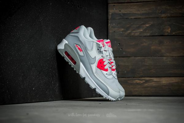 Nike Air Max 90 Mesh (GS) Pure Platinum/ Wolf Grey