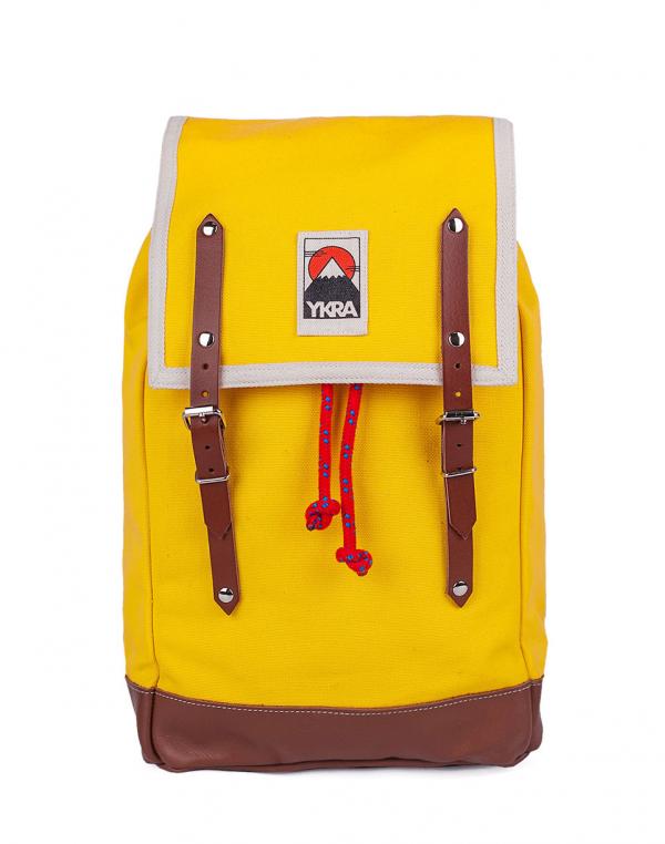 Batoh YKRA Matra Mini Leather Straps & Bottom Yellow