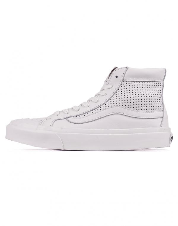 Sneakers - tenisky Vans SK8-Hi Slim Cutout (Square Perf) Blanc De Blanc