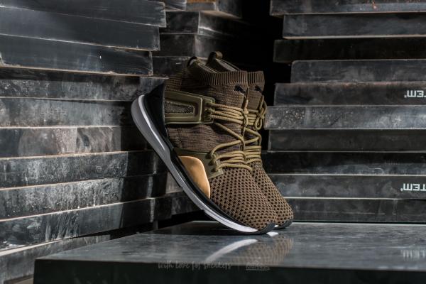 Puma B.O.G Limitless Hi evoKnit Burnt Olive-Black-White