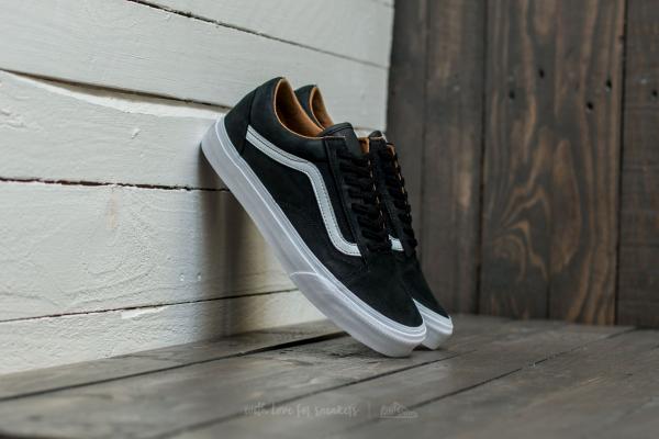 Vans Old Skool (Premium Leather) Black/ True White