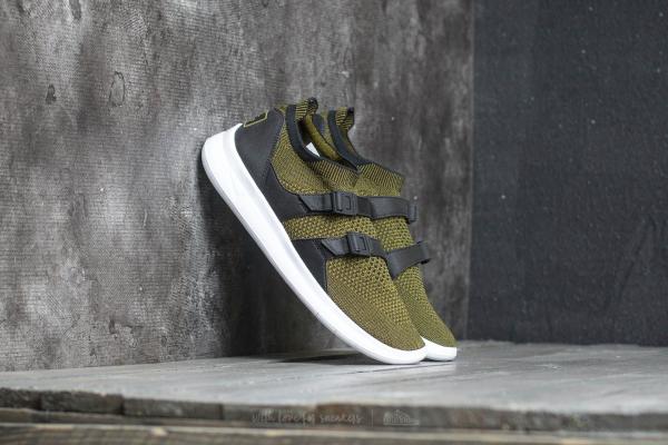 Nike Air Sockracer Flyknit Black/ Olive Flak-Black-White