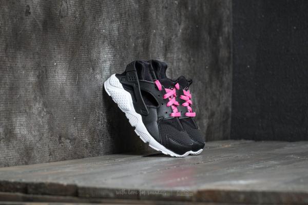 Nike Huarache Run (PS) Black/ White-Pink Blast