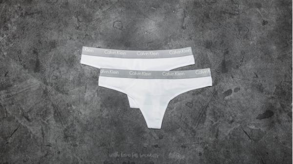 Calvin Klein Thong 2 Pack White