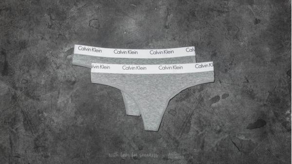 Calvin Klein Thong 2 Pack Grey