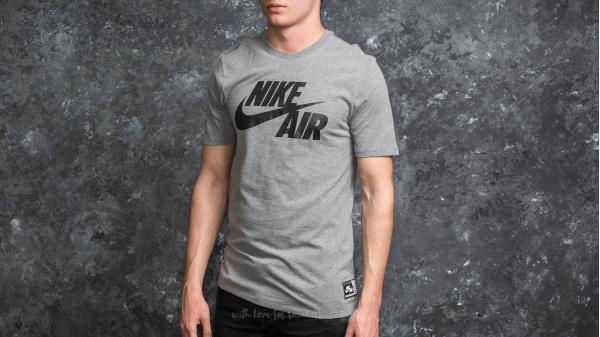 Nike Sportswear Air Logo Tee Carbon Heather/ Black