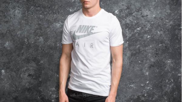 Nike Sportswear TB Air Logo Tee White/ Grey