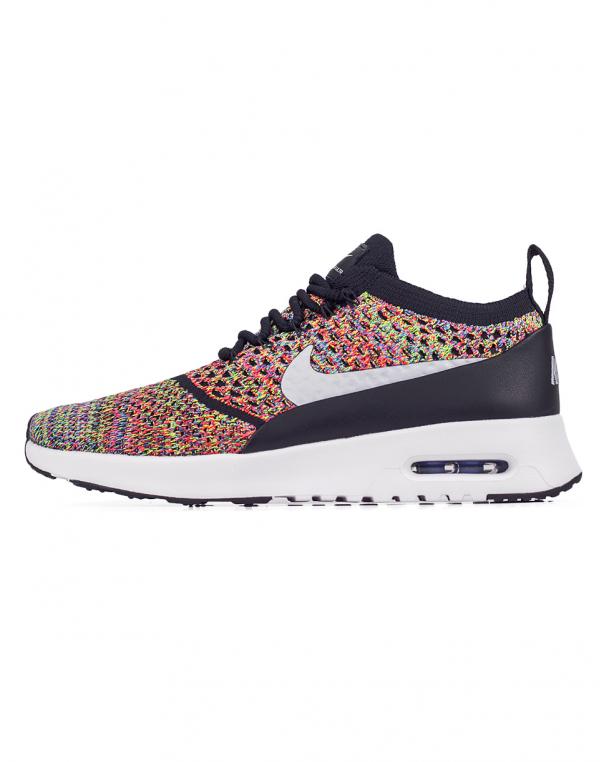 Sneakers - tenisky Nike Air Max Thea Flyknit Bright Crimson / Wolf Grey - Black - White