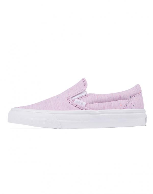 Slip-on Vans Classic Slip-On (Speckle Jersey) Pink / True White