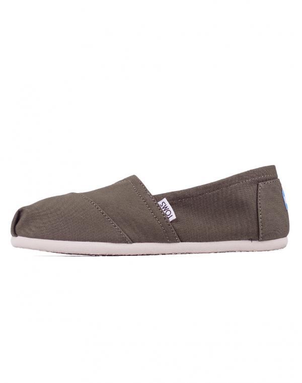 Espadrij Toms Classic Tarmac Olive Canvas