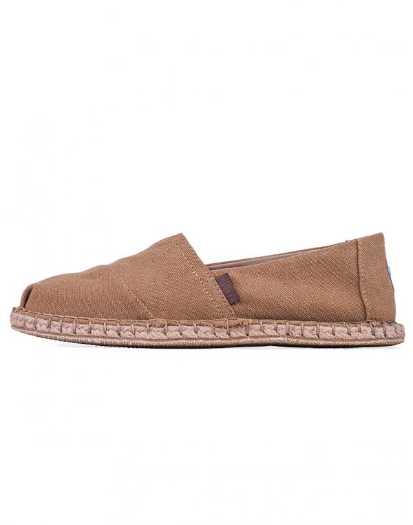Espadrij Toms Classic Toffee Washed / Blanket Stitch