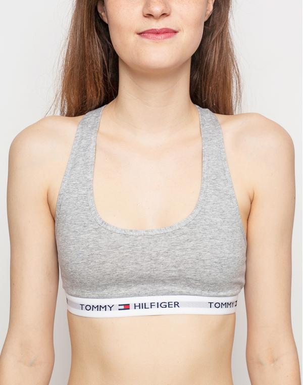 Podprsenka Tommy Hilfiger Cotton Bralette Iconic grey heather
