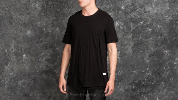 STAMPD Double Layer Scallop Tee Black