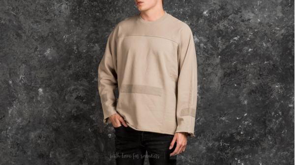 STAMPD Washed Down Longsleeve Crew Taupe