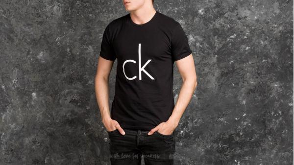 Calvin Klein Logo Shortsleeve Crew T-Shirt Black
