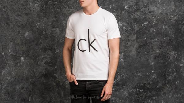 Calvin Klein Logo Shortsleeve Crew T-Shirt White