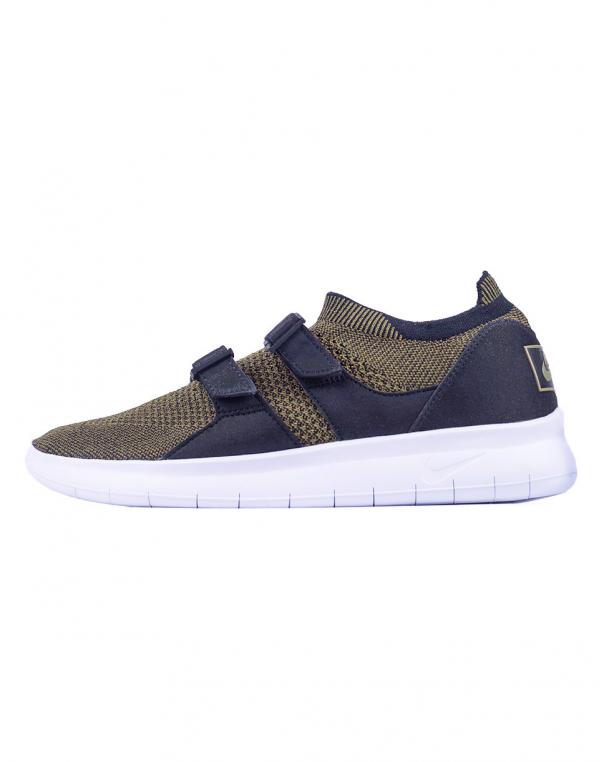 Nike Air Sock Racer Ultra Flyknit Black / Olive Flak - Black - White 44