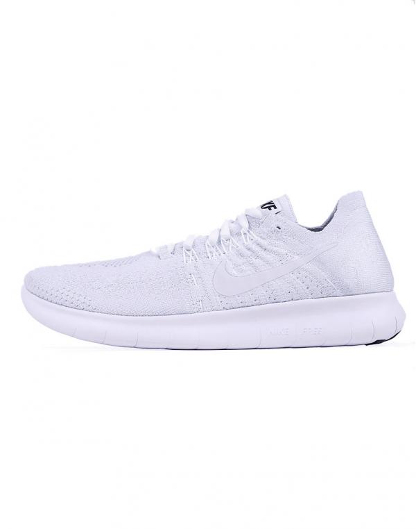 Nike Free RN Flyknit 2017 White / White - Pure Platinum - Black 37,5