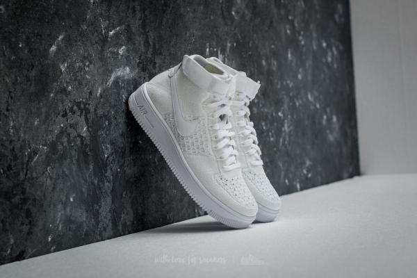 Nike Air Force 1 Ultra Flyknit Mid White/ White-White