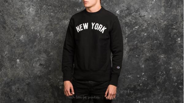 Champion Felpe Girocollo Reverse Weave Terry Crew Black
