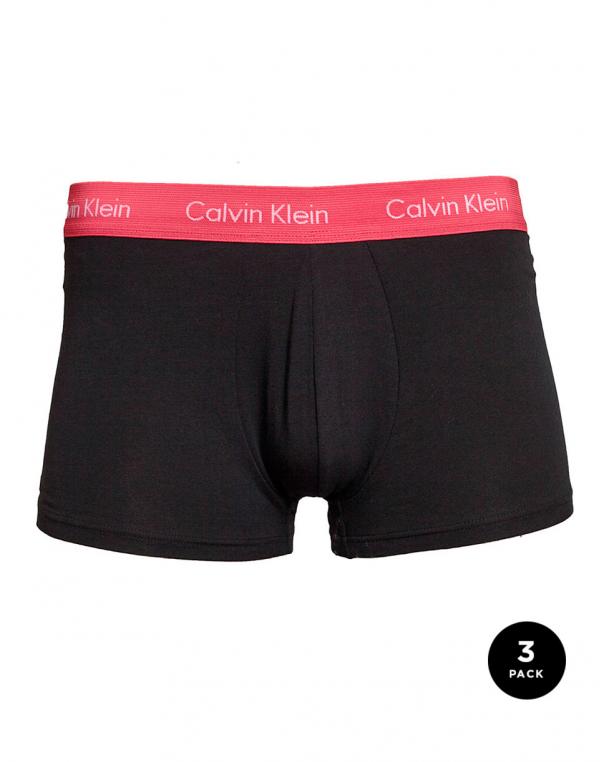 Boxerky Calvin Klein 3P Low Rise Trunk KGH