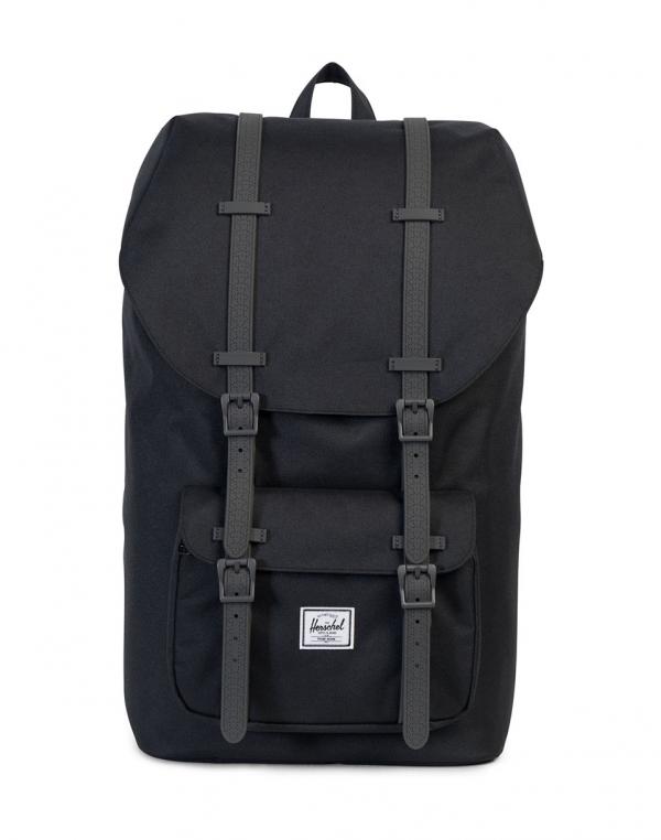Batoh Herschel Supply Little America Black / Charcoal Debossed Rubber