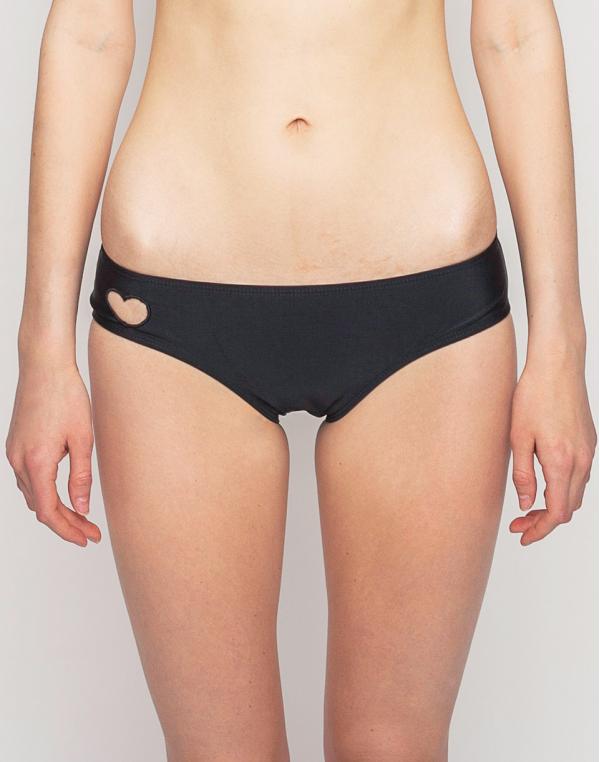 Lazy Oaf Heart Hole Bikini Bottom Black L