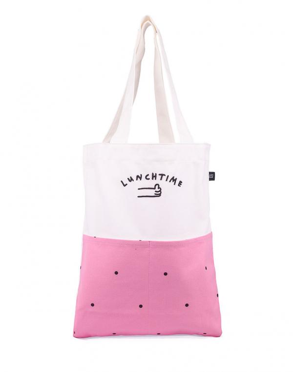 Taška Lazy Oaf Lunch Time WHITE