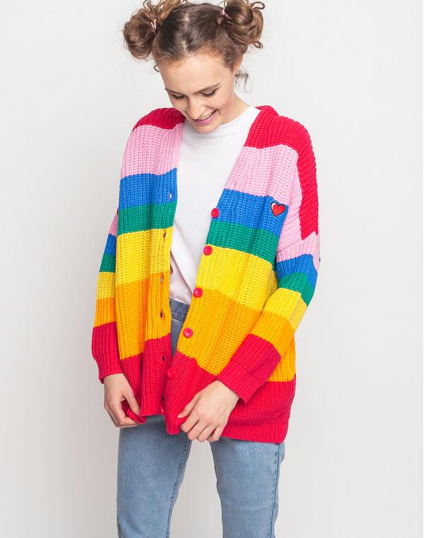 Svetr Lazy Oaf Rainbow Multi