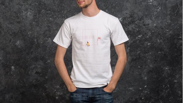 HUF x Pink Panther Shortsleeve Box Logo Tee White